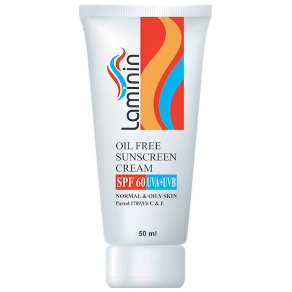 کرم ضدآفتاب SPF60 پوست معمولی و چرب لامینین
