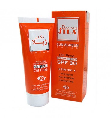 کرم ضدآفتاب SPF30 فاقد چربی دکتر ژیلا ( رنگی )