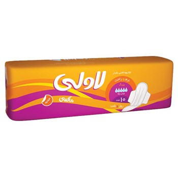 نوار بهداشتی بالدار مشبک 10عددی لاولی