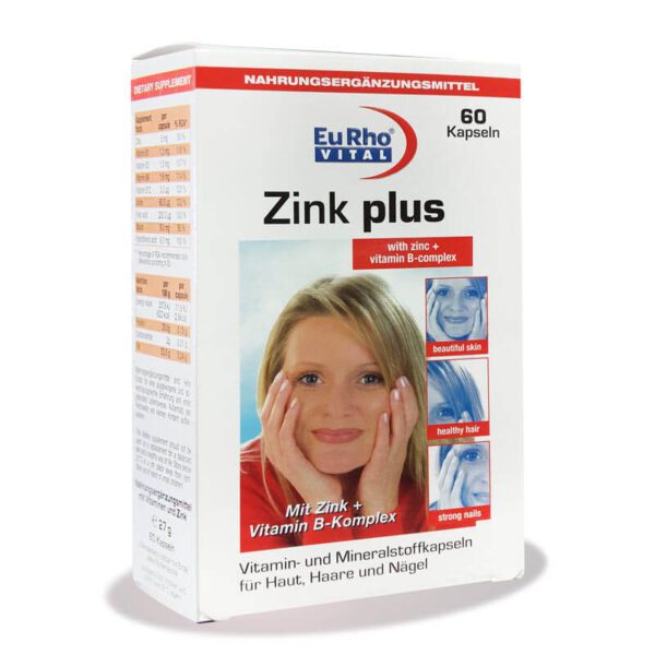 کپسول زینک پلاس یوروویتال ( 60 عددی )