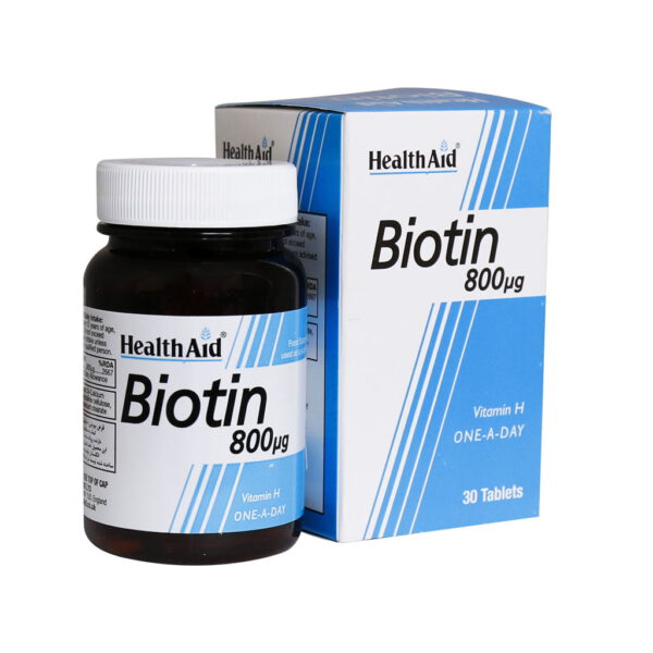 قرص BIOTIN 800 ug هلث اید ( 30 عددی )