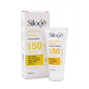 کرم ضد آفتاب SPF50 فاقد چربی سیلوژه ( بژ روشن )