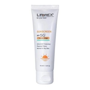 کرم ضدافتاب SPF50 پوست نرمال تا چرب لیپورکس ( بژ طبیعی )