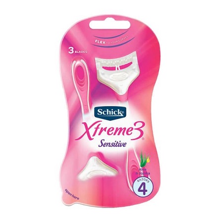 پک خودتراش 3لبه حساس بانوان شیک ( 4 عددی )