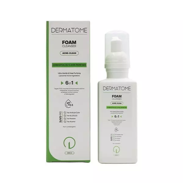 فوم پاک کننده صورت پوست چرب درماتوم