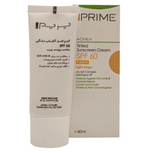 ضد افتاب spf60 پوست چرب پرایم (بژ طبیعی)