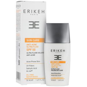 فلوئید ضد افتاب و ضد جوش بی رنگ spf50 اریکه