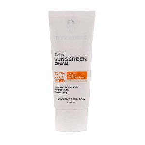کرم ضد افتاب SPF50+ پوست خشک (گلد بژ) بیزانس