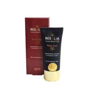 کرم ضد افتاب رنگی SPF50 رزالیا خشک و حساس ( شماره 2)