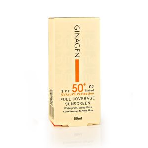 کرم ضد آفتاب پوست چرب ژیناژن ( رنگی 02)