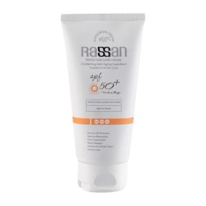 کرم ضد آفتاب رنگی spf50 بژ متوسط راسن